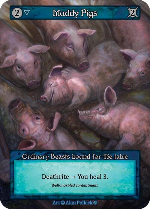 Muddy Pigs Card Front