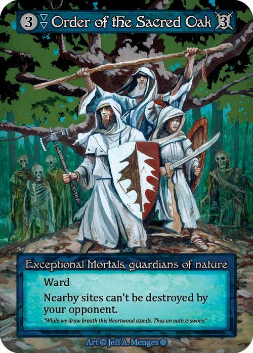 Order of the Sacred Oak Frente