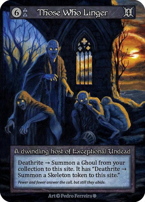 Those Who Linger Card Front