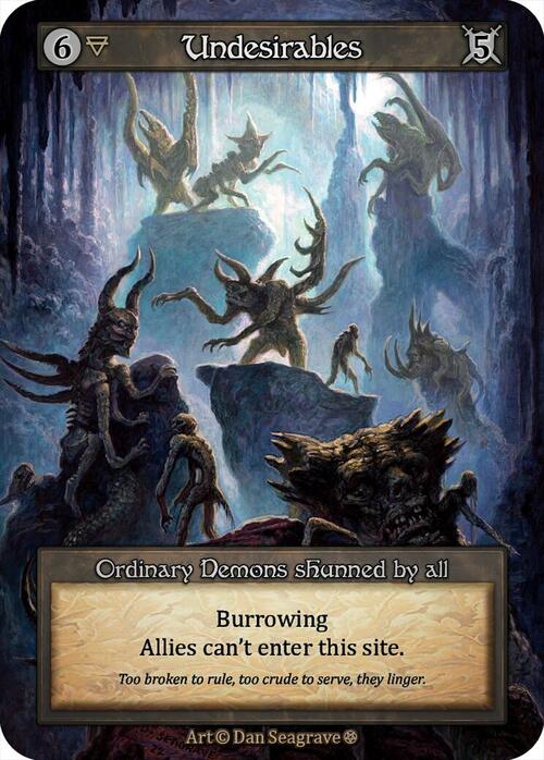 Undesirables Card Front