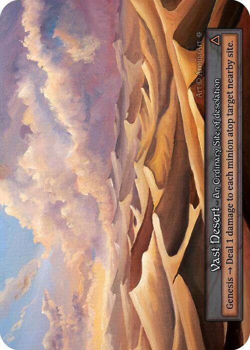 Vast Desert Card Front
