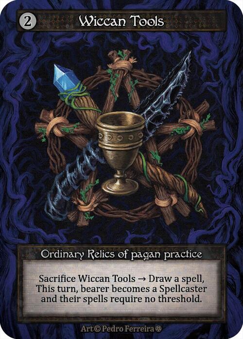 Wiccan Tools Card Front