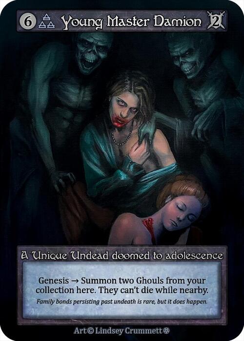 Young Master Damion Card Front