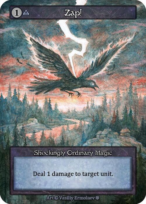 Zap! Card Front