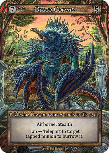 Draco Corvus Card Front