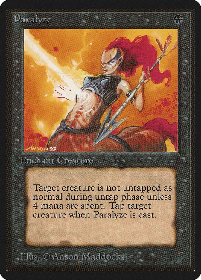 Paralyze Limited Edition Beta | Magic | CardTrader