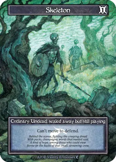 Skeleton Card Front