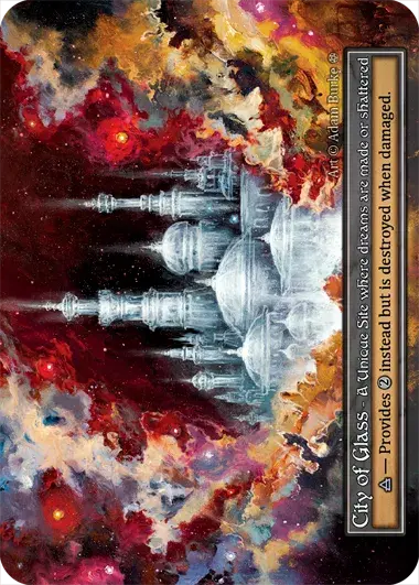 City of Glass Card Front