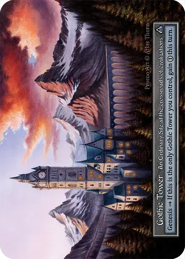Gothic Tower Card Front