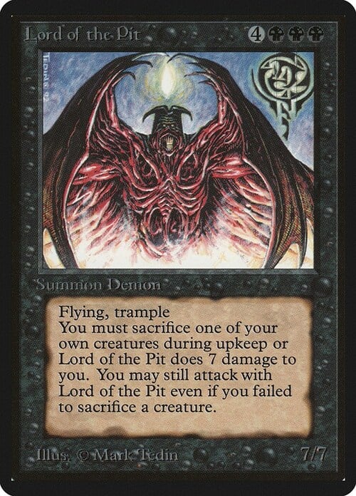 Lord of the Pit Card Front