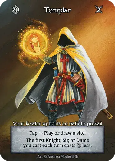 Templar Card Front