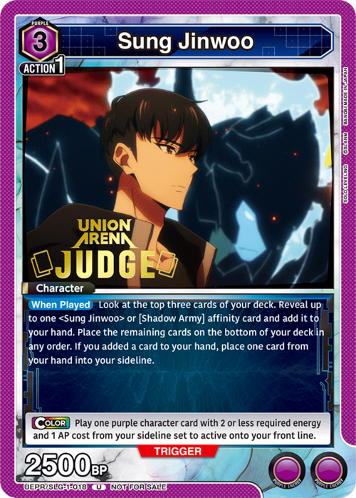 Sung Jinwoo Card Front