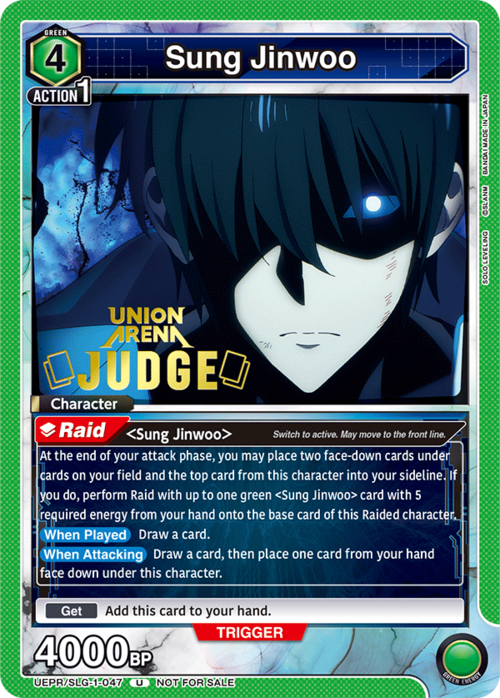Sung Jinwoo Card Front