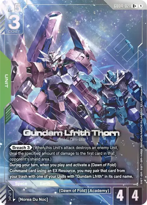 Gundam Lfrith Thorn Frente