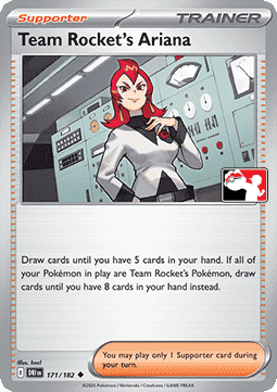 Team Rocket's Ariana Card Front