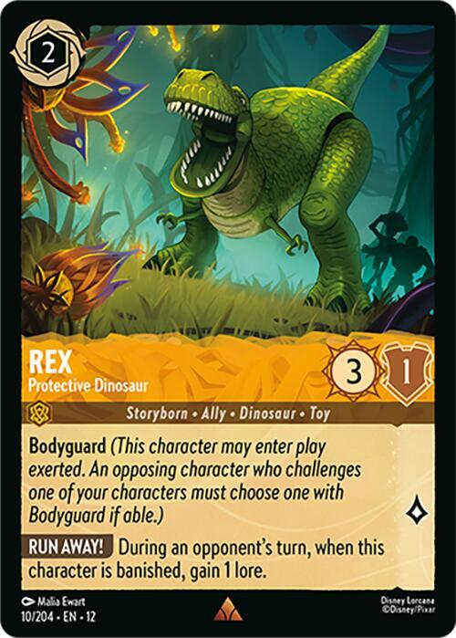 Rex - Protective Dinosaur Card Front