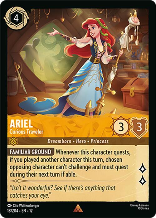 Ariel - Curious Traveler Card Front