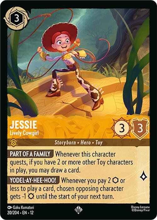 Jessie - Lively Cowgirl Card Front