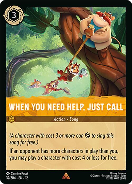 When You Need Help, Just Call Card Front