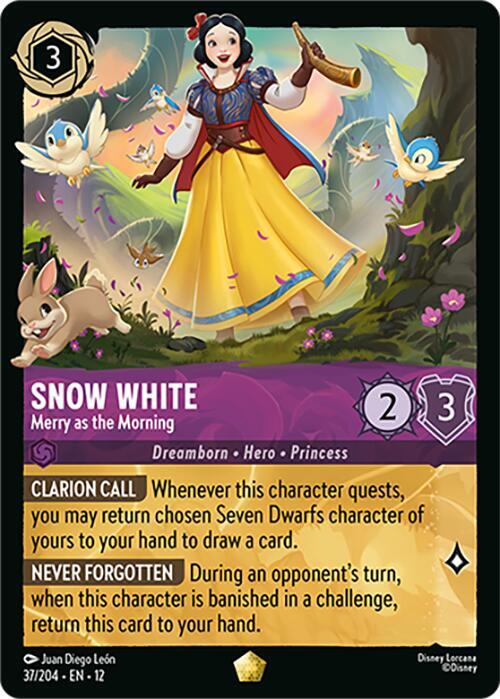 Snow White - Merry as the Morning Card Front