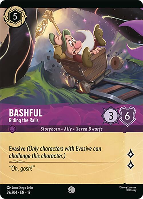 Bashful - Riding the Rails Card Front