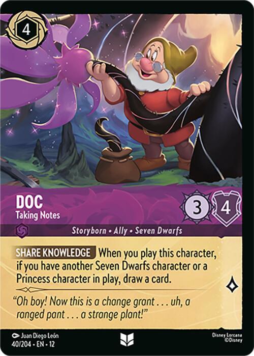 Doc - Taking Notes Card Front