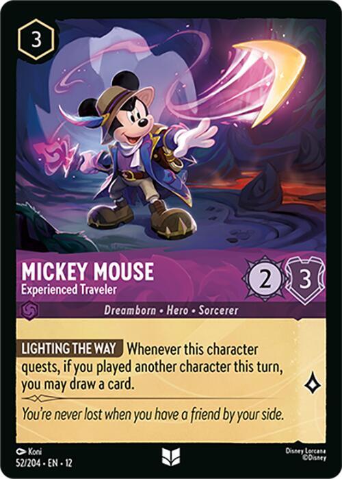 Mickey Mouse - Experienced Traveler Card Front