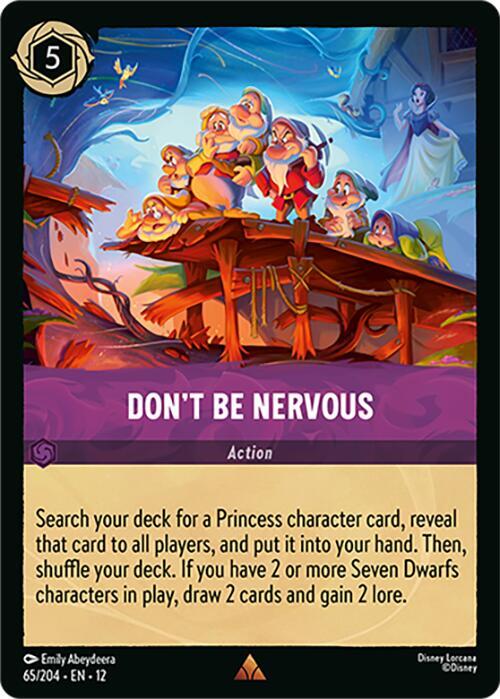 Dont Be Nervous Card Front