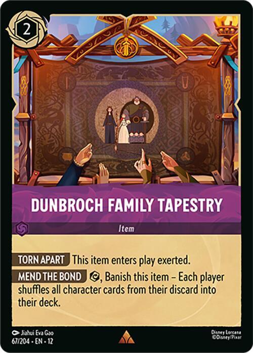DunBroch Family Tapestry Card Front