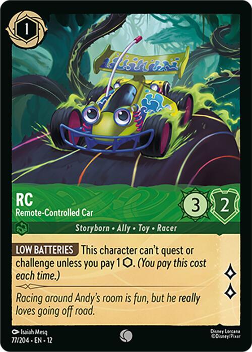 RC - Remote-Controlled Car Card Front
