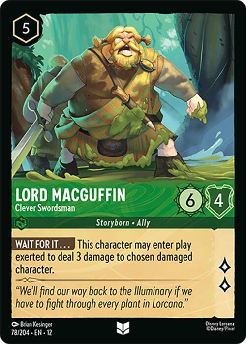 Lord MacGuffin - Clever Swordsman Card Front