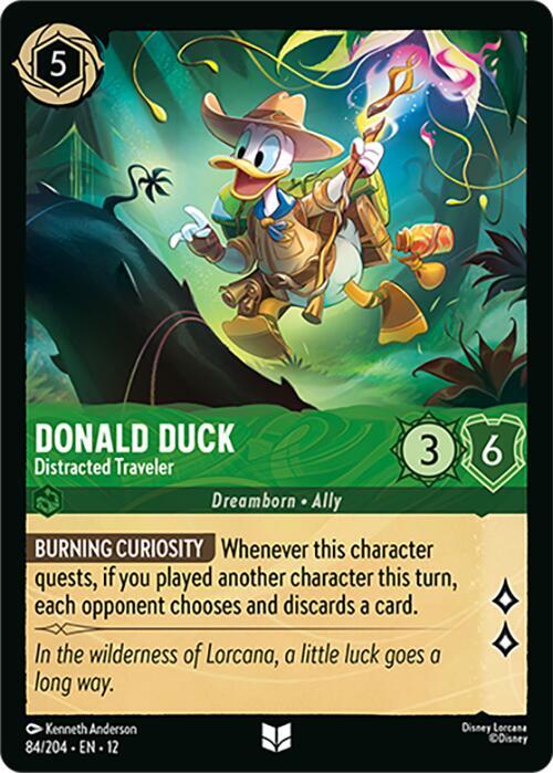 Donald Duck - Distracted Traveler Card Front