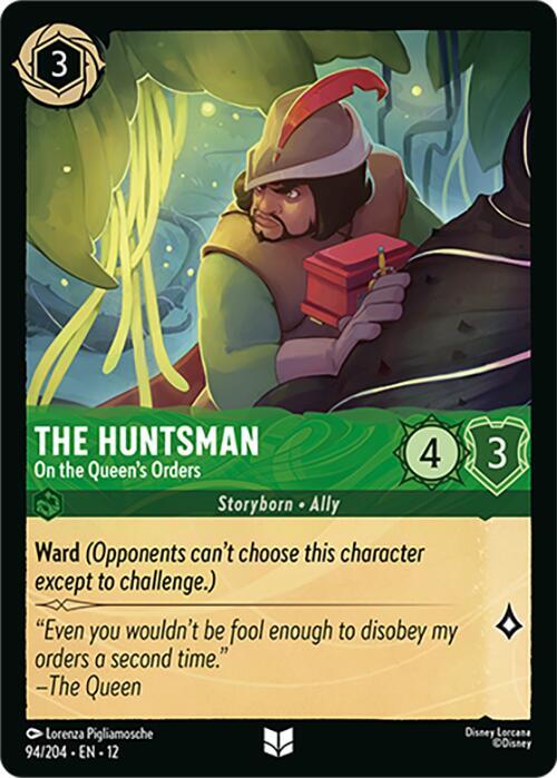The Huntsman - On the Queens Orders Card Front