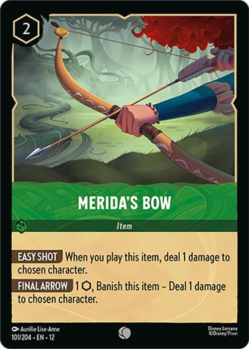 Meridas Bow Card Front