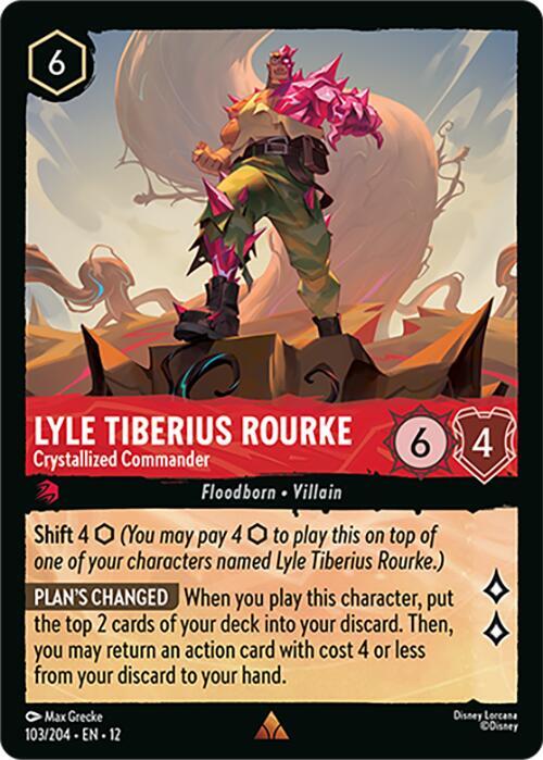 Lyle Tiberius Rourke - Crystallized Commander Card Front