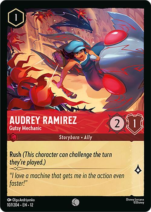 Audrey Ramirez - Gutsy Mechanic Card Front