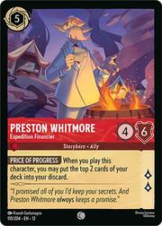 Preston Whitmore - Expedition Financier 110