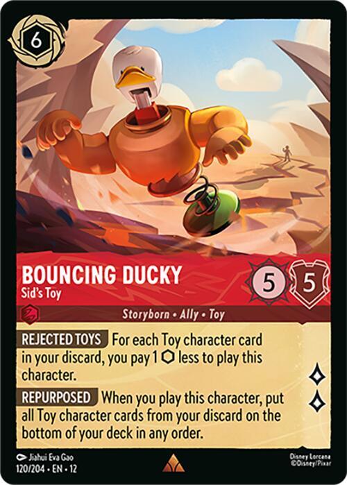 Bouncing Ducky - Sids Toy Card Front