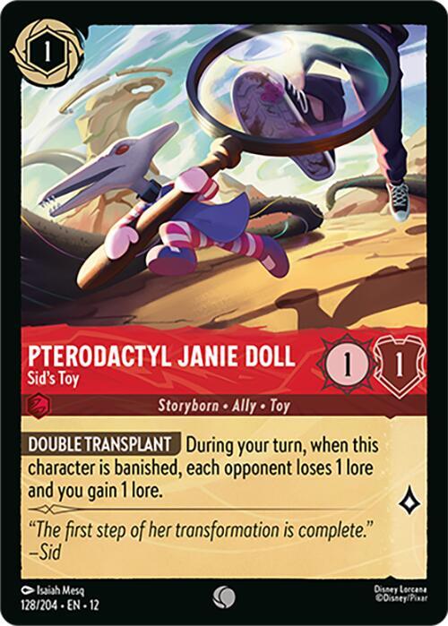 Pterodactyl Janie Doll - Sids Toy Card Front