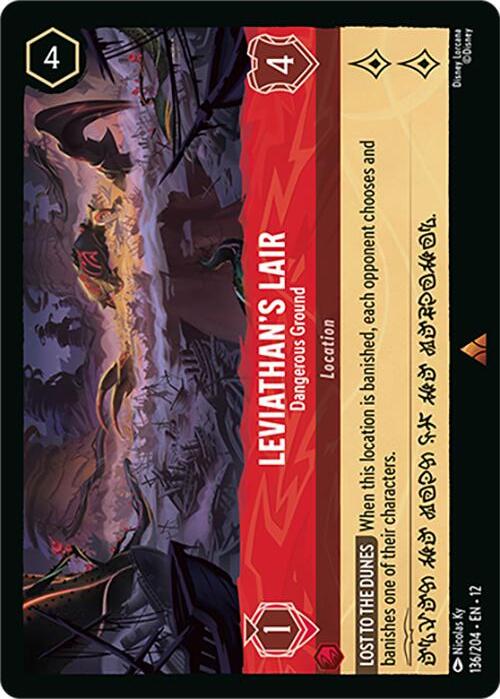 Leviathans Lair - Dangerous Ground Card Front