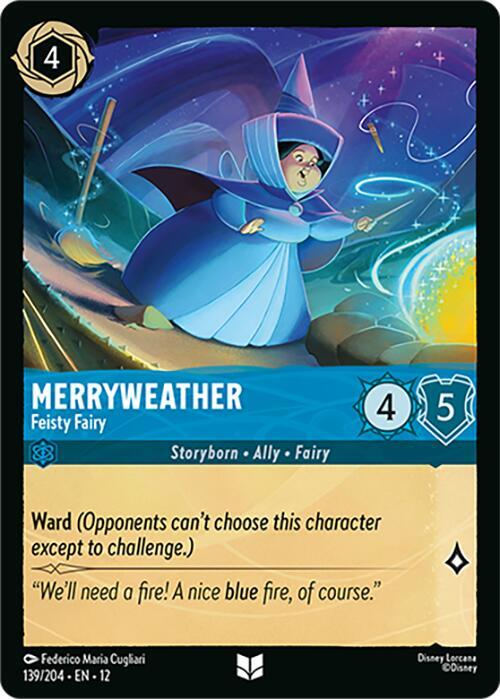 Merryweather - Feisty Fairy Card Front