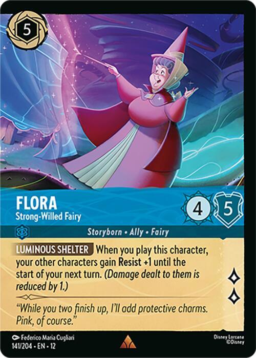 Flora - Strong-Willed Fairy Card Front