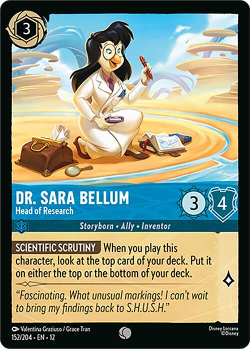 Dr. Sara Bellum - Head of Research Card Front