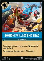 Someone Will Lose His Head 162