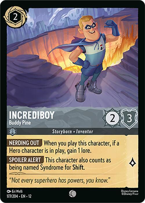 Incrediboy - Buddy Pine Card Front