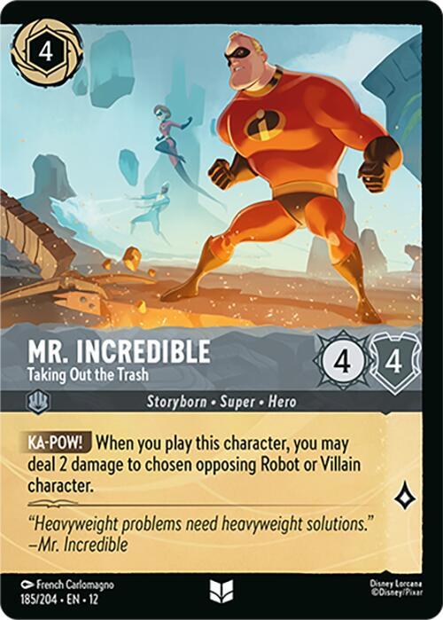 Mr. Incredible - Taking Out the Trash Card Front