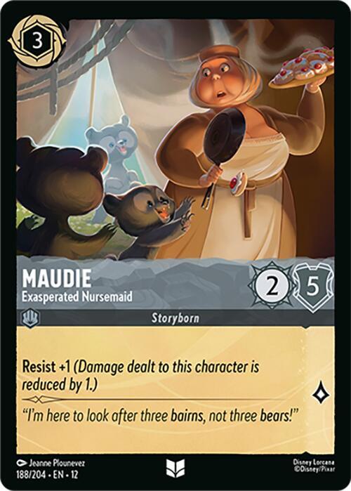 Maudie - Exasperated Nursemaid Card Front