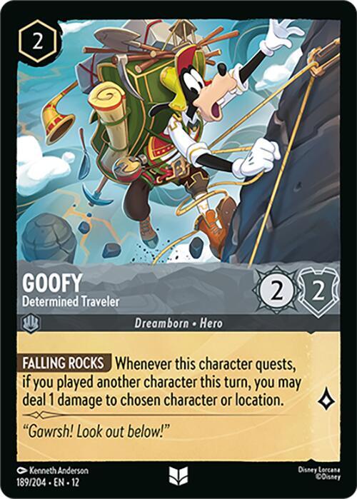 Goofy - Determined Traveler Card Front