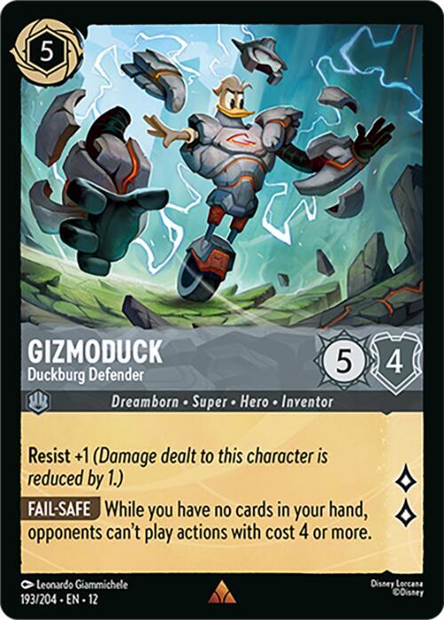 Gizmoduck - Duckburg Defender Card Front