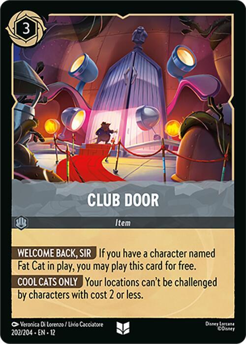 Club Door Card Front